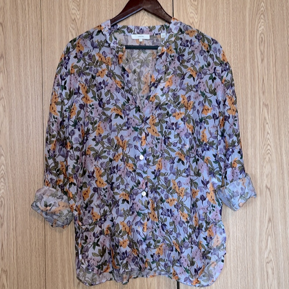 Vince Blouse in Violetta, Size L